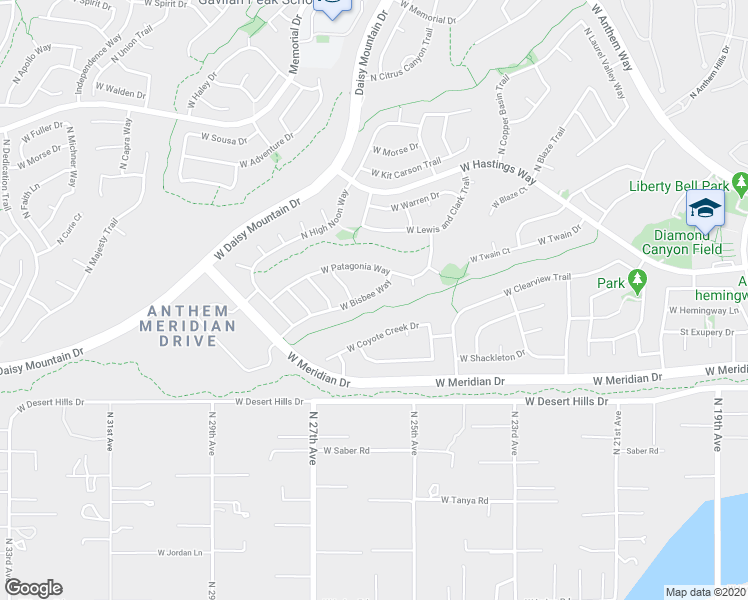 map of restaurants, bars, coffee shops, grocery stores, and more near 2557 West Bisbee Way in New River