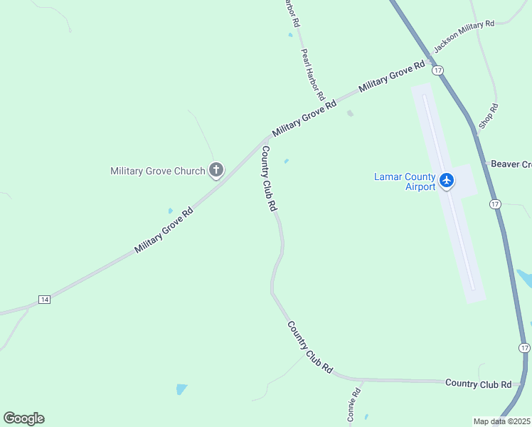 map of restaurants, bars, coffee shops, grocery stores, and more near 1311 Country Club Road in Sulligent