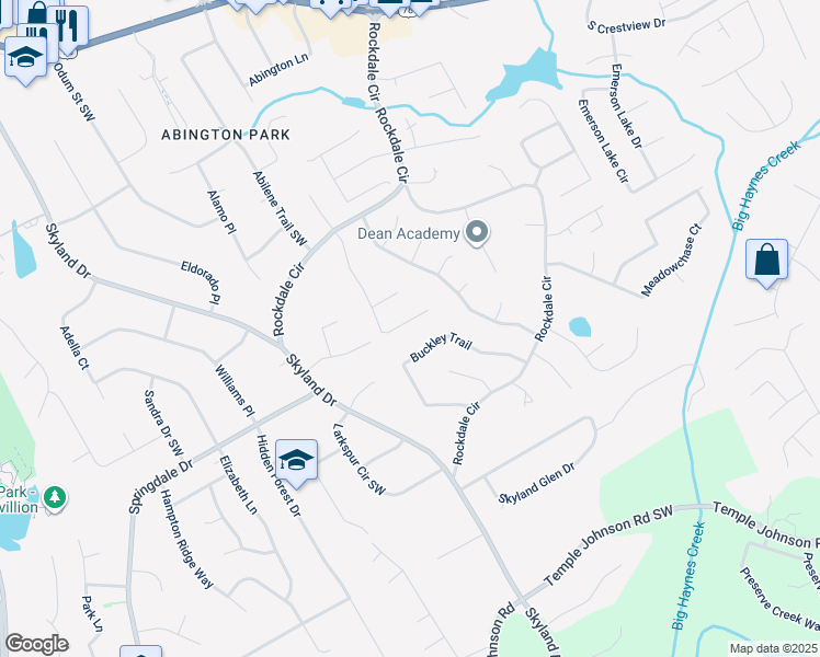 map of restaurants, bars, coffee shops, grocery stores, and more near 2070 Walden Park Place in Snellville