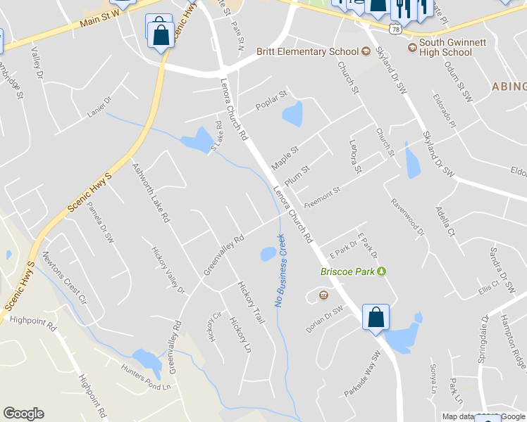 map of restaurants, bars, coffee shops, grocery stores, and more near 2660 Wil-Co Court in Snellville