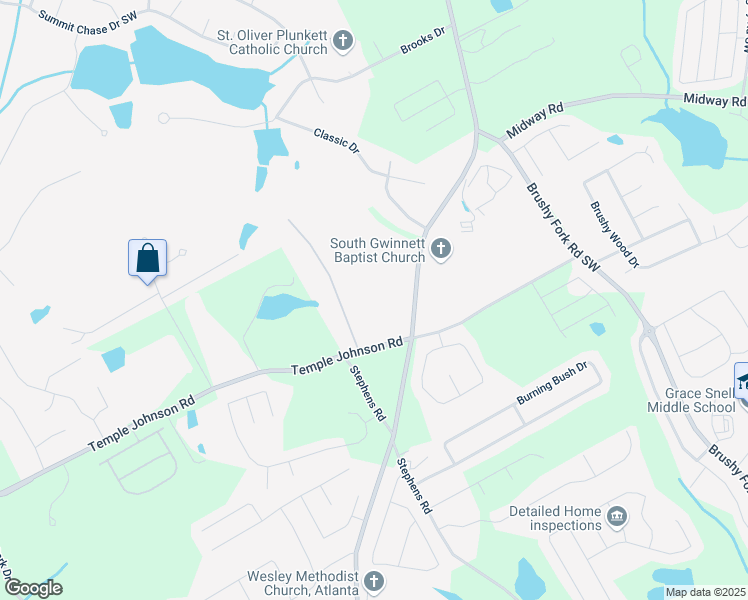 map of restaurants, bars, coffee shops, grocery stores, and more near in Snellville