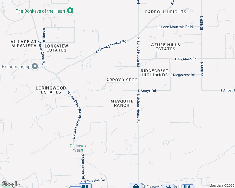 map of restaurants, bars, coffee shops, grocery stores, and more near 39750 North Linda Drive in Cave Creek