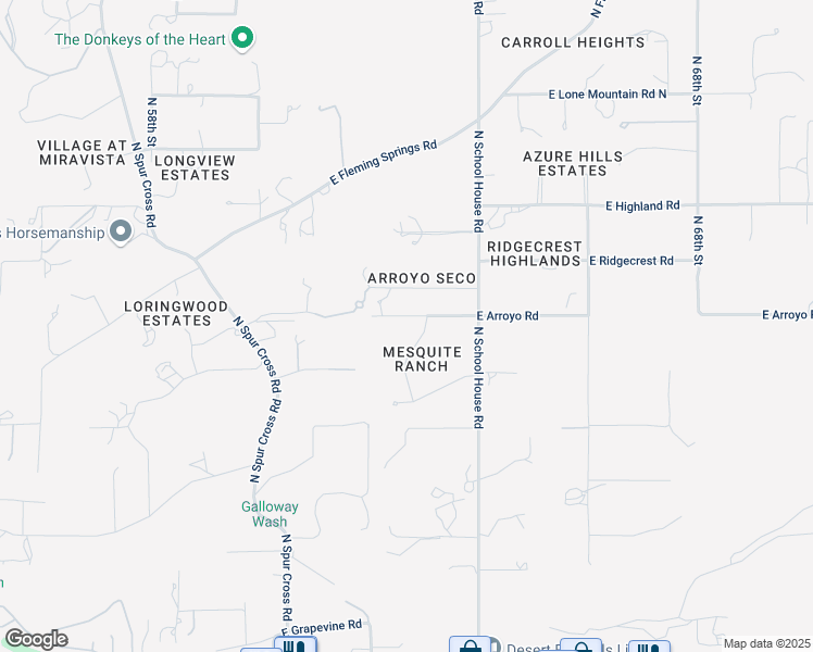 map of restaurants, bars, coffee shops, grocery stores, and more near 39750 North Linda Drive in Cave Creek