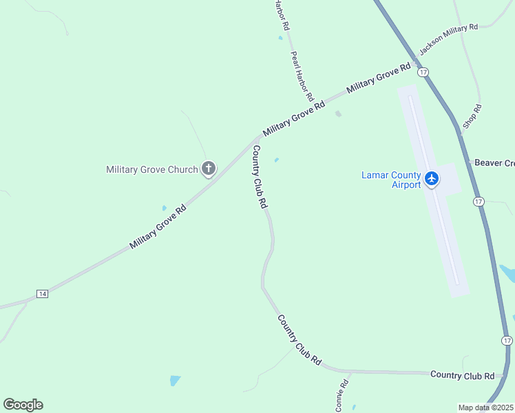 map of restaurants, bars, coffee shops, grocery stores, and more near 1311 Country Club Road in Sulligent