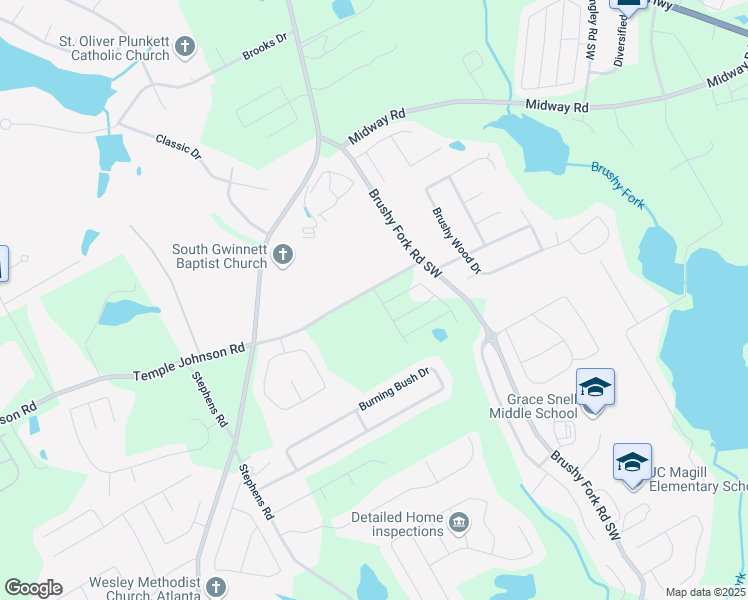 map of restaurants, bars, coffee shops, grocery stores, and more near 3305 Linstead Court in Loganville