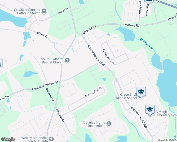 map of restaurants, bars, coffee shops, grocery stores, and more near 3305 Linstead Court in Loganville