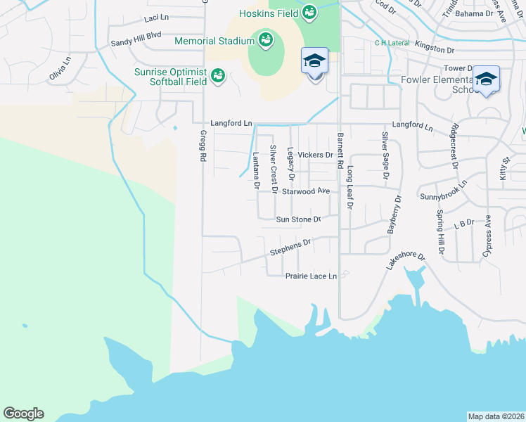 map of restaurants, bars, coffee shops, grocery stores, and more near 5009 Lantana Drive in Wichita Falls