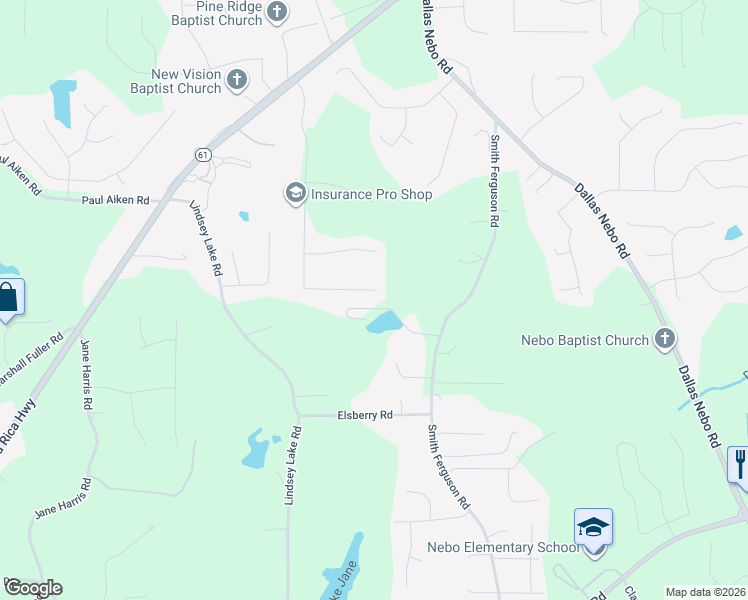 map of restaurants, bars, coffee shops, grocery stores, and more near 694 Ladora Drive in Dallas