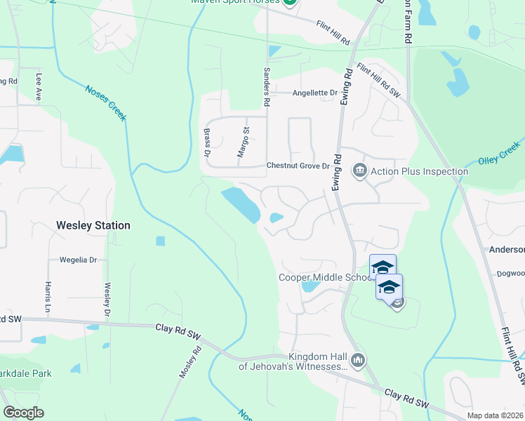 map of restaurants, bars, coffee shops, grocery stores, and more near 2884 Golden Club Bend in Austell