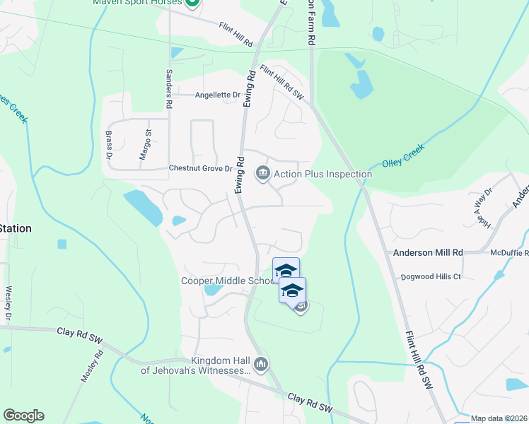 map of restaurants, bars, coffee shops, grocery stores, and more near 2763 Beecher Drive in Austell