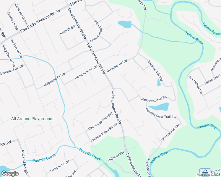 map of restaurants, bars, coffee shops, grocery stores, and more near 4516 Lincoln Way Southwest in Lilburn