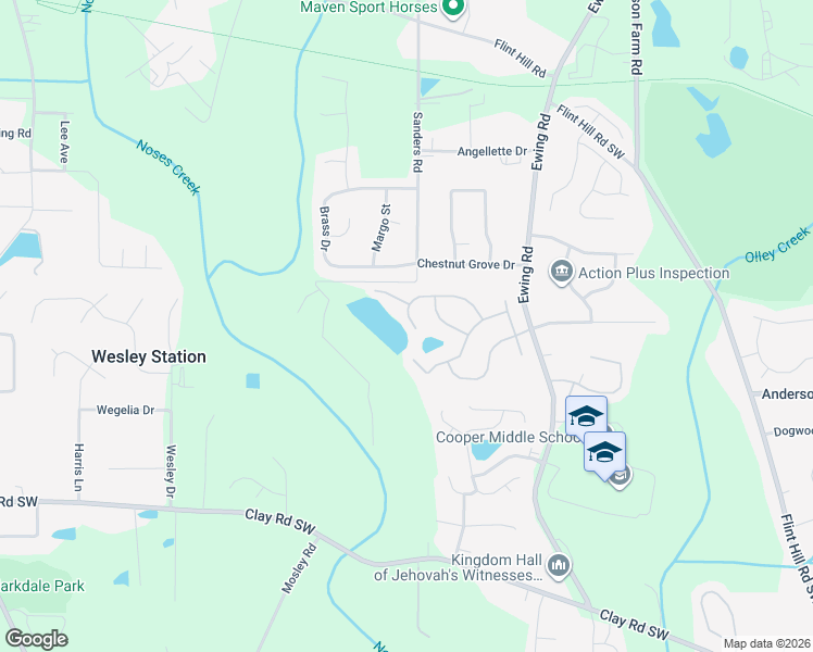 map of restaurants, bars, coffee shops, grocery stores, and more near 2884 Golden Club Bend in Austell