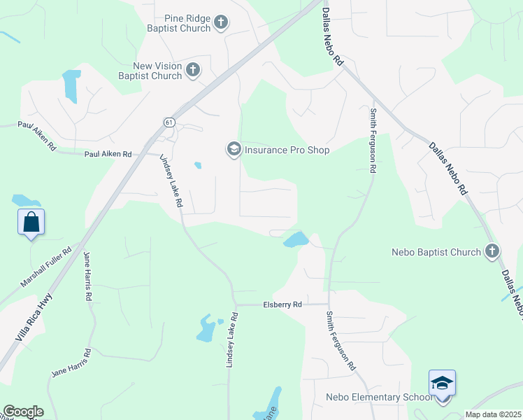 map of restaurants, bars, coffee shops, grocery stores, and more near 609 Ladora Drive in Dallas