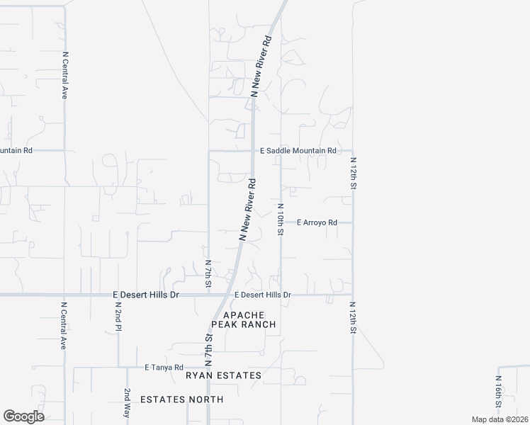 map of restaurants, bars, coffee shops, grocery stores, and more near 39602 North 12th Street in New River