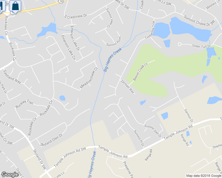 map of restaurants, bars, coffee shops, grocery stores, and more near 2985 Aspen Ridge Court in Snellville