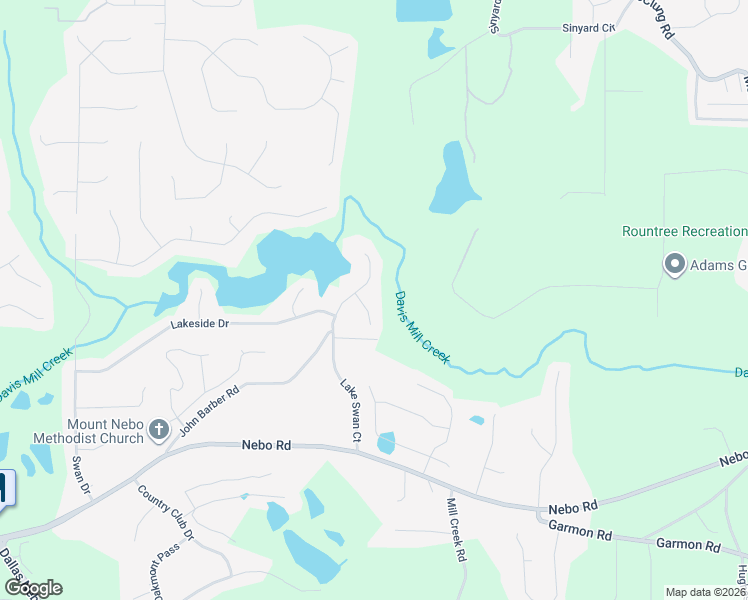 map of restaurants, bars, coffee shops, grocery stores, and more near 43 Cindy Court in Hiram