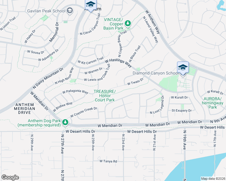 map of restaurants, bars, coffee shops, grocery stores, and more near 40002 North Maidstone Court in New River