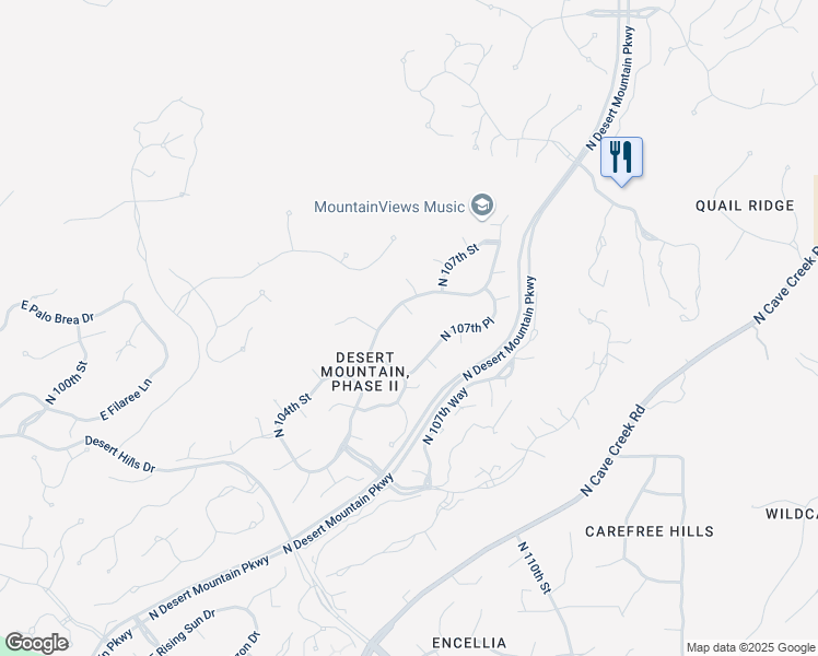 map of restaurants, bars, coffee shops, grocery stores, and more near 39913 North 105th Way in Scottsdale