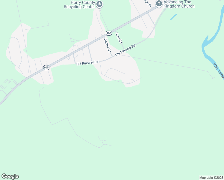 map of restaurants, bars, coffee shops, grocery stores, and more near 425 Bryants Landing Road in Conway
