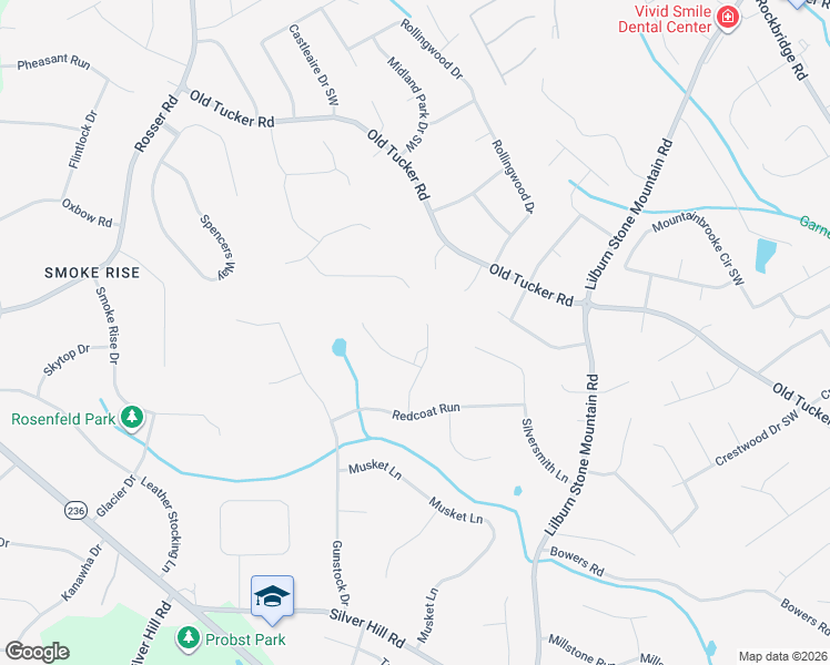 map of restaurants, bars, coffee shops, grocery stores, and more near 2161 Minute Court in Stone Mountain