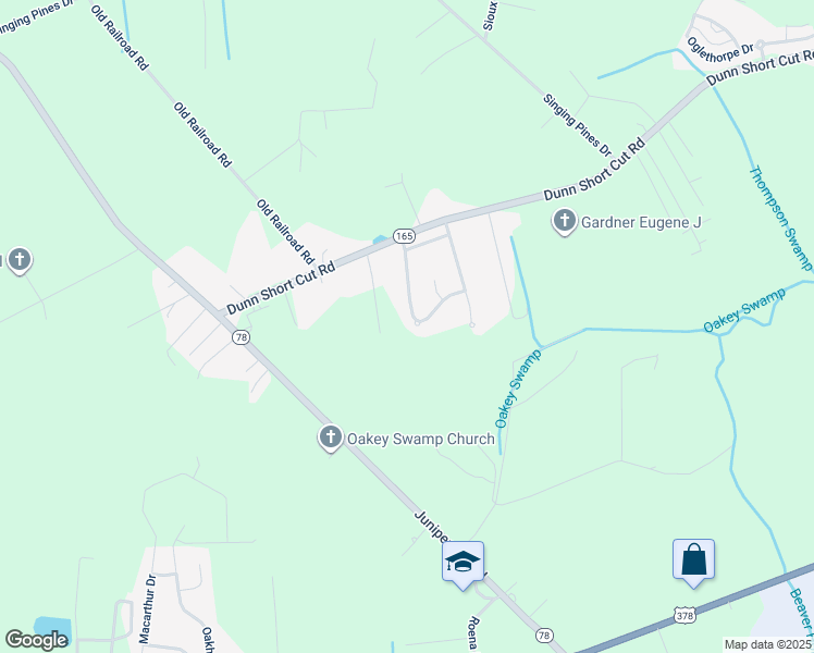 map of restaurants, bars, coffee shops, grocery stores, and more near 448 Warren Springs Drive in Conway