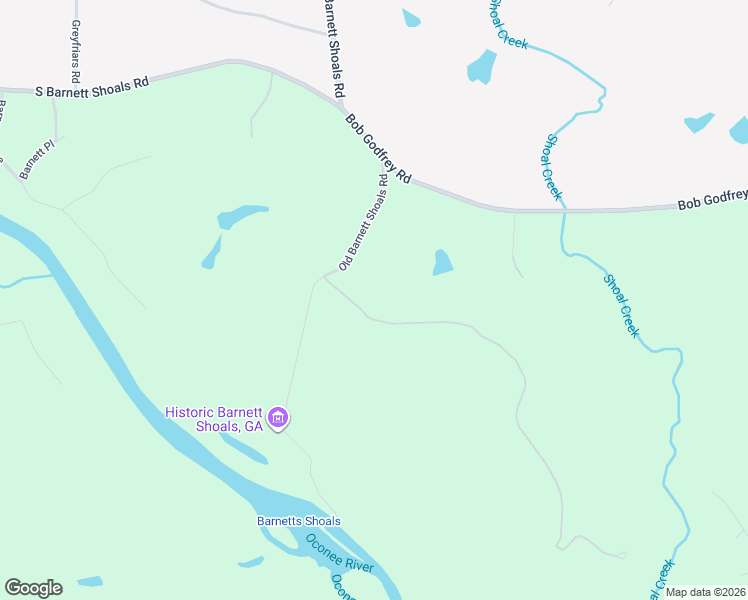 map of restaurants, bars, coffee shops, grocery stores, and more near 1123 Old Barnett Shoals Road in Athens