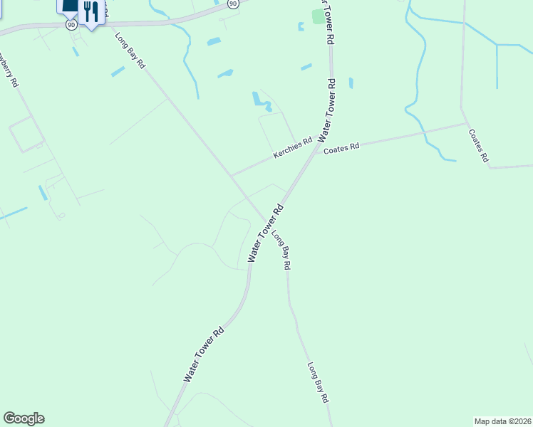 map of restaurants, bars, coffee shops, grocery stores, and more near 2850 Water Tower Road in Longs