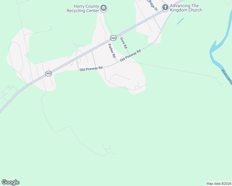 map of restaurants, bars, coffee shops, grocery stores, and more near 425 Bryants Landing Road in Conway