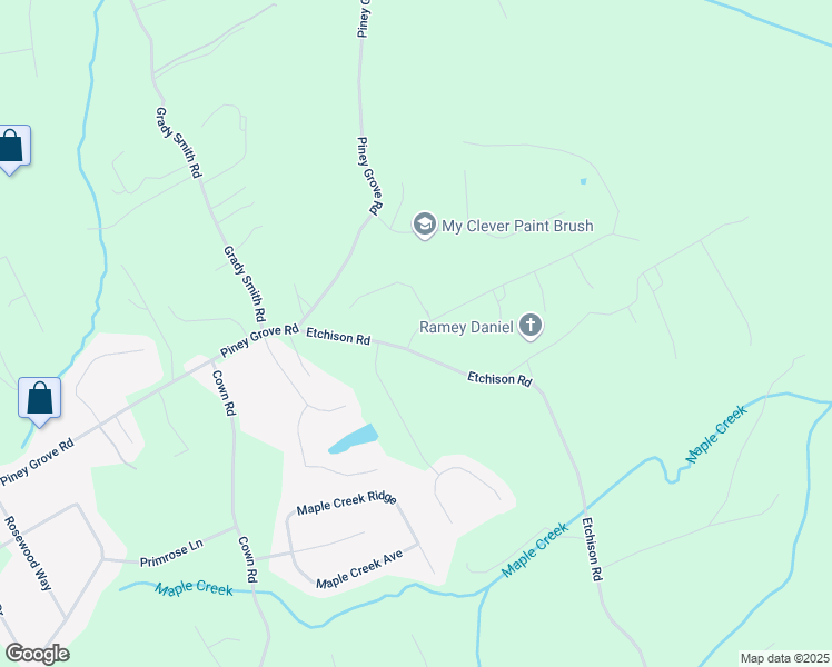 map of restaurants, bars, coffee shops, grocery stores, and more near 1069 Red Oak Place in Loganville