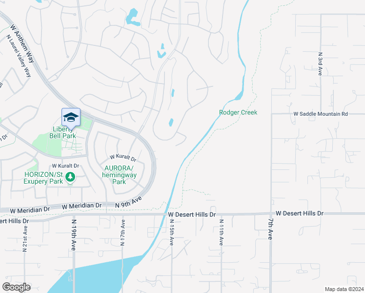 map of restaurants, bars, coffee shops, grocery stores, and more near 39915 N Long Landing Ct in New River