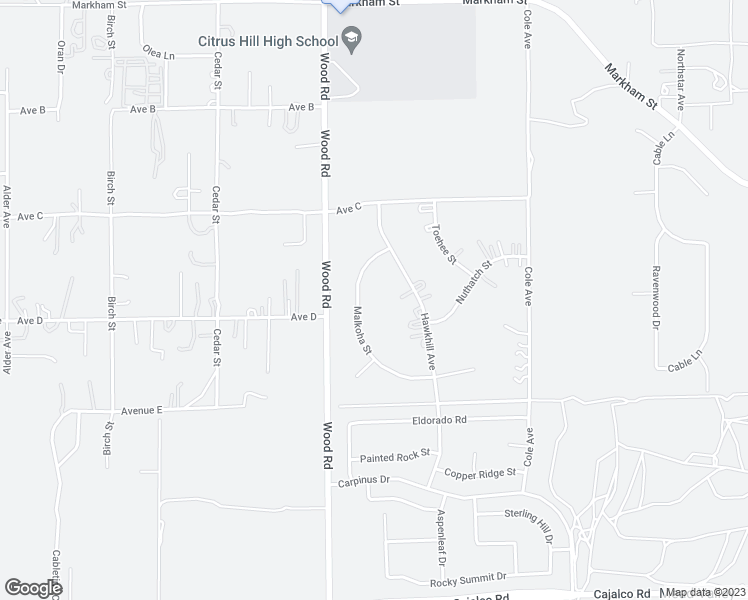 map of restaurants, bars, coffee shops, grocery stores, and more near 18648 Malkoha Street in Perris