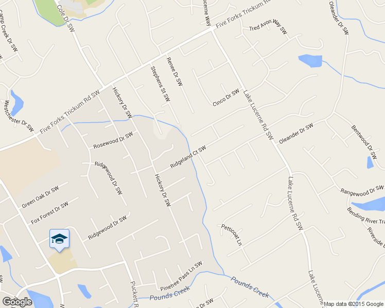 map of restaurants, bars, coffee shops, grocery stores, and more near 1466 Ridgeland Court Southwest in Lilburn