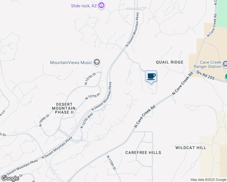 map of restaurants, bars, coffee shops, grocery stores, and more near 39877 North 107th Way in Scottsdale