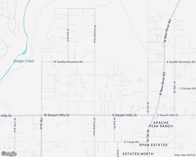 map of restaurants, bars, coffee shops, grocery stores, and more near 39949 North Central Avenue in Phoenix