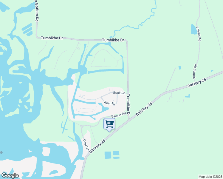 map of restaurants, bars, coffee shops, grocery stores, and more near 50016 Buck Rd in Aberdeen