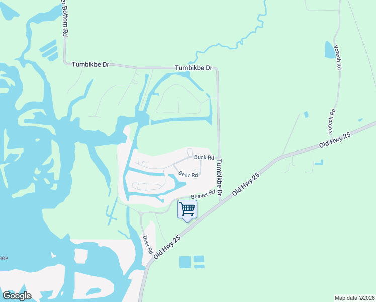 map of restaurants, bars, coffee shops, grocery stores, and more near 50016 Buck Rd in Aberdeen