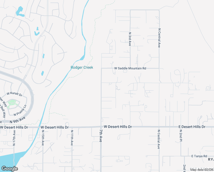 map of restaurants, bars, coffee shops, grocery stores, and more near 519 West Ridgecrest Road in Phoenix