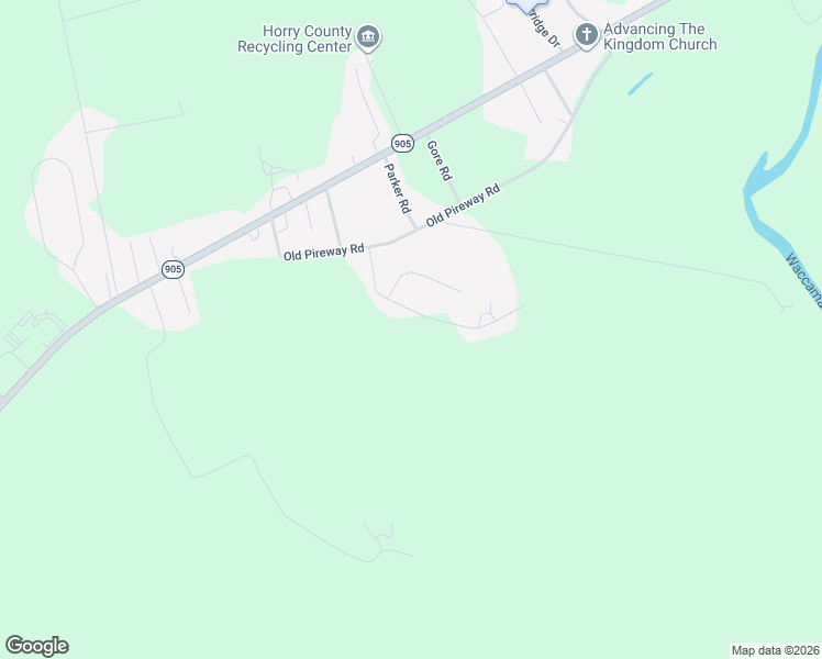 map of restaurants, bars, coffee shops, grocery stores, and more near 425 Bryants Landing Road in Conway