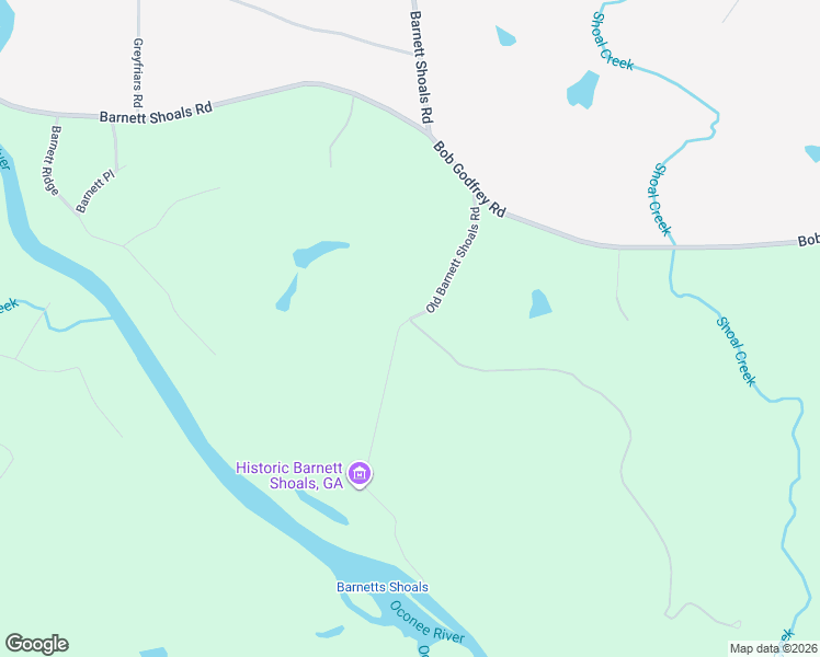 map of restaurants, bars, coffee shops, grocery stores, and more near 4048-7424 Old Barnett Shoals Road in Athens