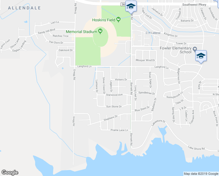 map of restaurants, bars, coffee shops, grocery stores, and more near 4926 Legacy Drive in Wichita Falls