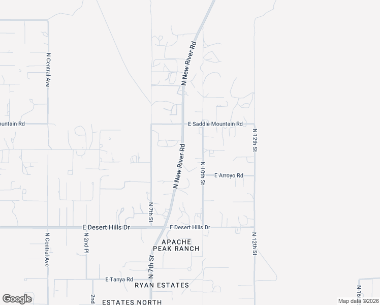 map of restaurants, bars, coffee shops, grocery stores, and more near 39602 North 12th Street in New River