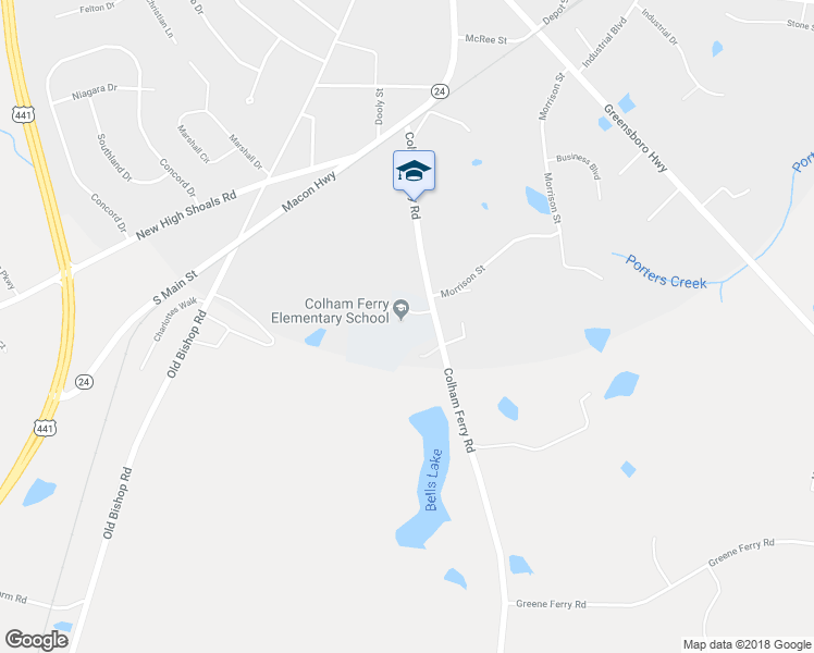map of restaurants, bars, coffee shops, grocery stores, and more near 191 Colham Ferry Road in Watkinsville