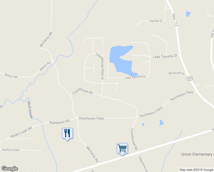 map of restaurants, bars, coffee shops, grocery stores, and more near 40 Tricias Way in Temple