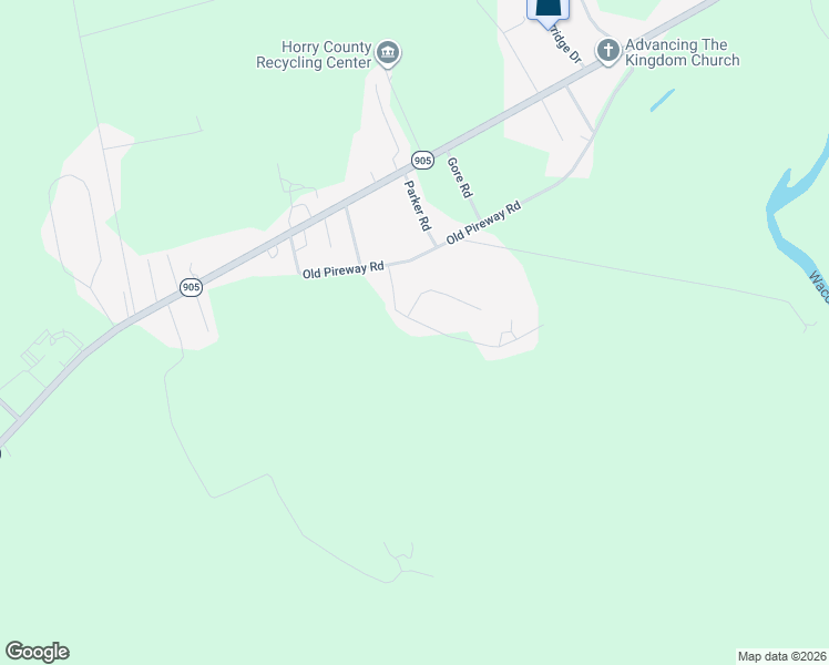 map of restaurants, bars, coffee shops, grocery stores, and more near 424 Bryants Landing Road in Conway