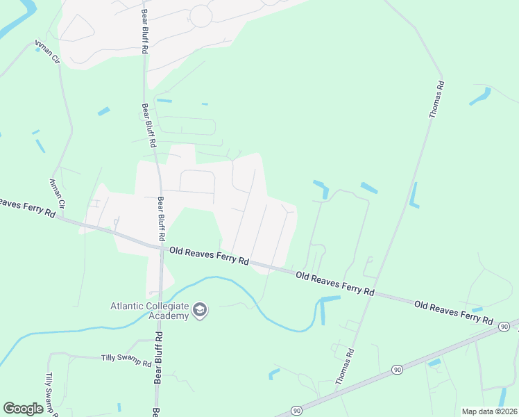 map of restaurants, bars, coffee shops, grocery stores, and more near 132 Olympus Lane in Conway