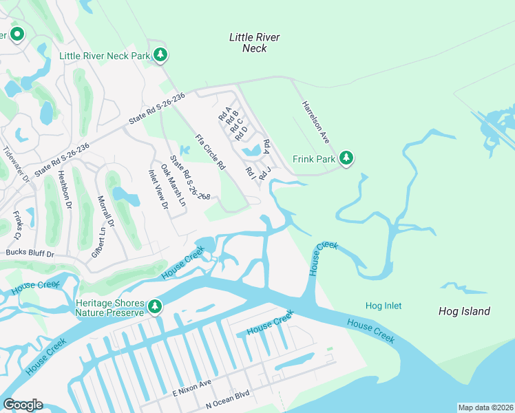 map of restaurants, bars, coffee shops, grocery stores, and more near 1339 State Road S-26-268 in North Myrtle Beach