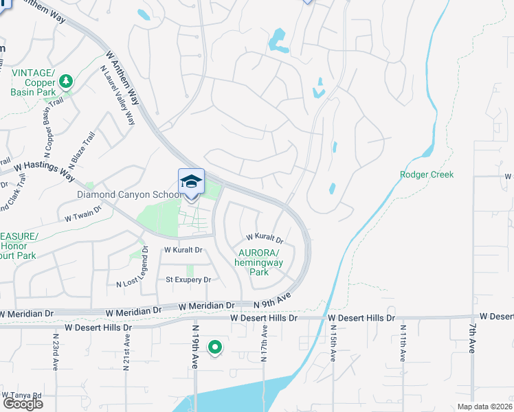 map of restaurants, bars, coffee shops, grocery stores, and more near 40114 North Thunder Hills Court in New River
