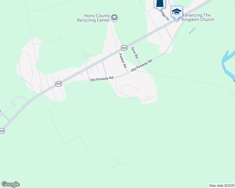 map of restaurants, bars, coffee shops, grocery stores, and more near 404 Bryants Landing Road in Conway