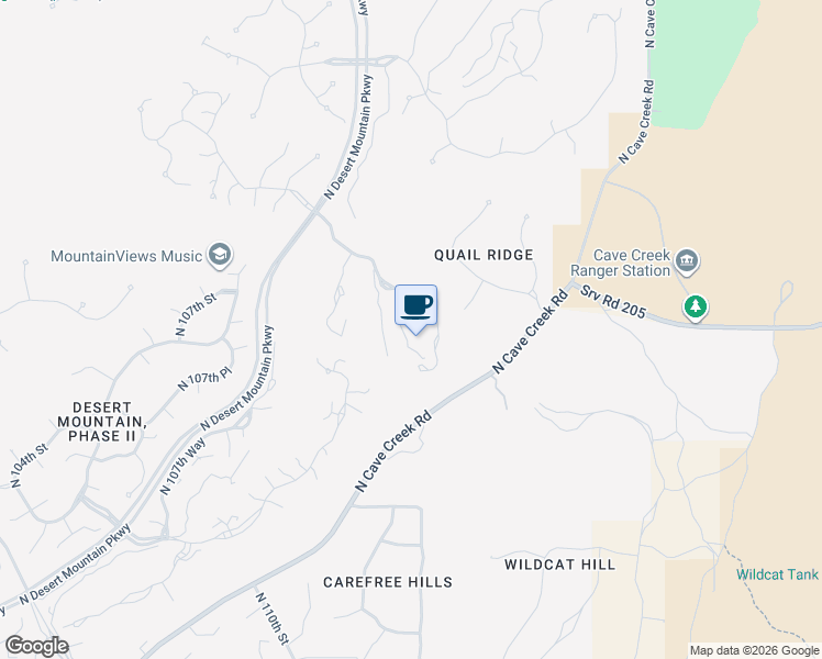 map of restaurants, bars, coffee shops, grocery stores, and more near 40053 North 111th Place in Scottsdale