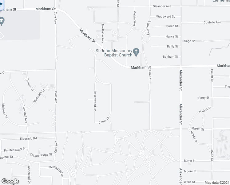 map of restaurants, bars, coffee shops, grocery stores, and more near 2 North Perris Boulevard in Perris